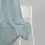 Polyester Jacquard  Curtains Misty Weave, Teal