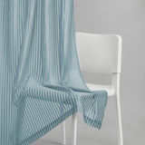 Polyester Jacquard   Curtains Aqua strand, Teal