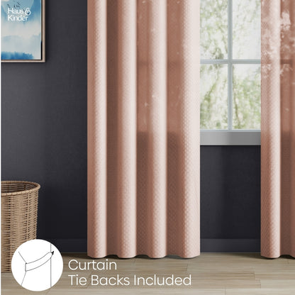 Polyester Jacquard  Door Curtains Desert Blush, Blush