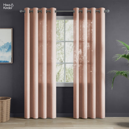 Polyester Jacquard  Curtains Desert Blush, Blush
