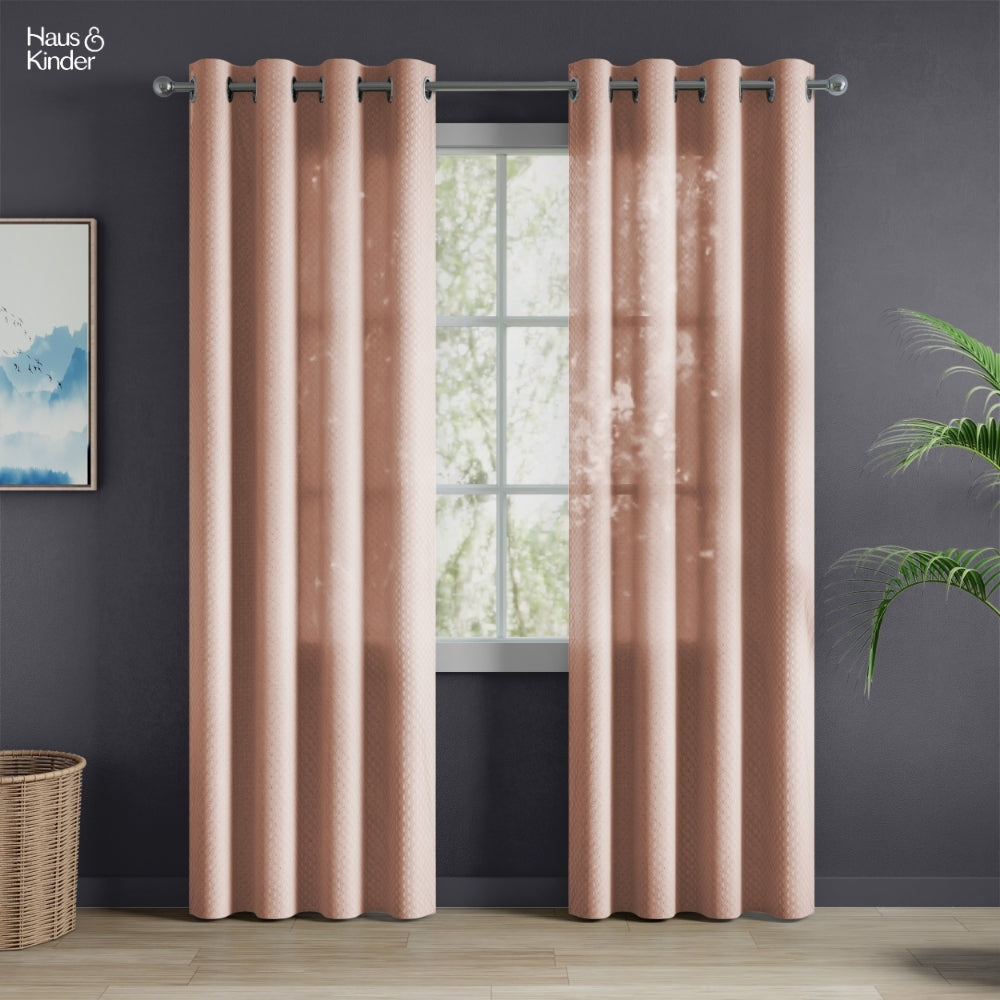 Polyester Jacquard  Door Curtains Desert Blush, Blush