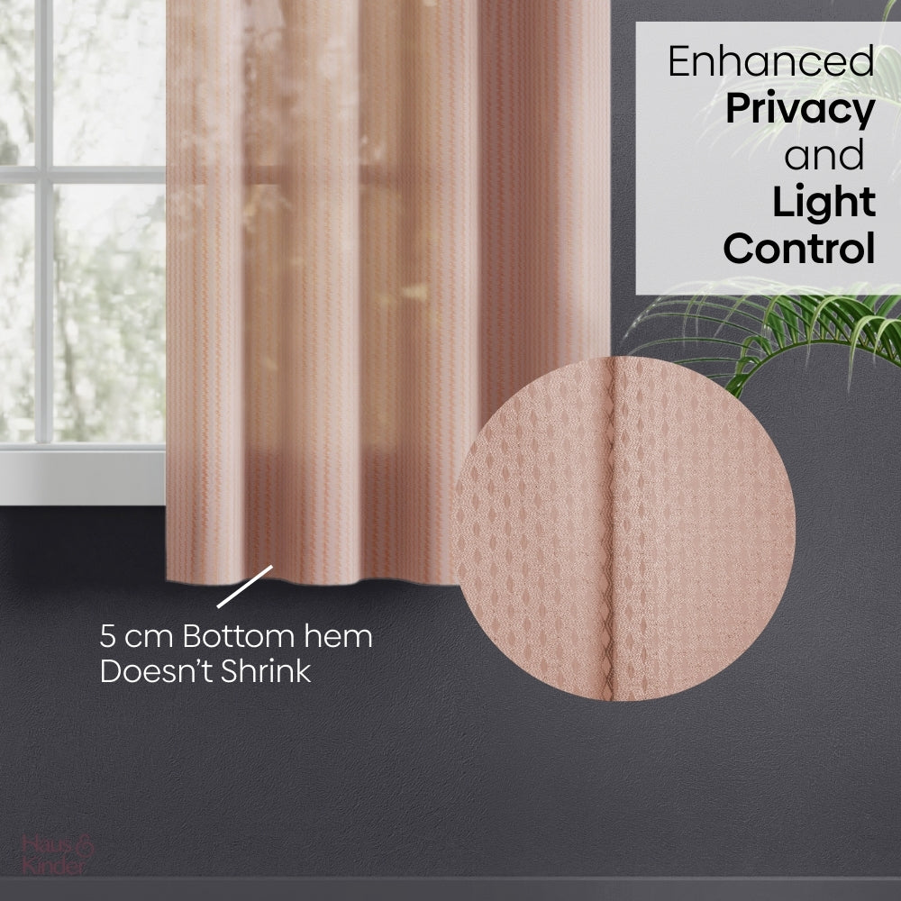 Polyester Jacquard  Curtains Desert Blush, Blush