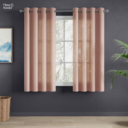 Polyester Jacquard  Curtains Desert Blush, Blush
