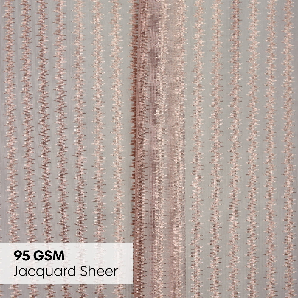 Polyester Jacquard  Curtains Desert Blush, Blush