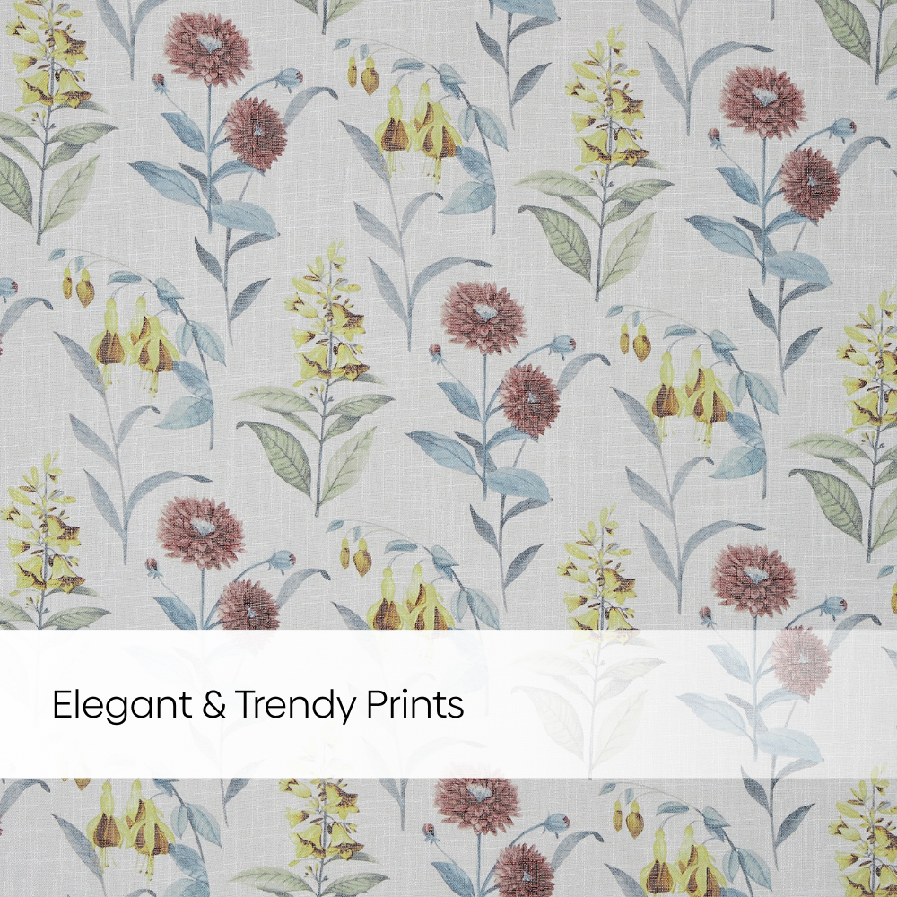 100% Polyester Sheer Digital Printed Curtain, Multicolor