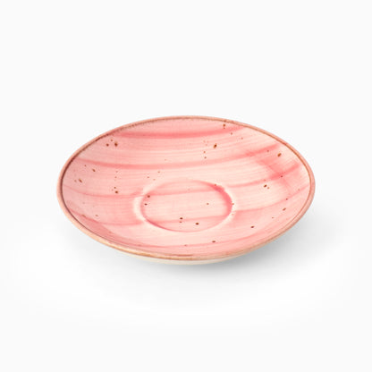 Soft Rose Cup & Saucer- Pink & White