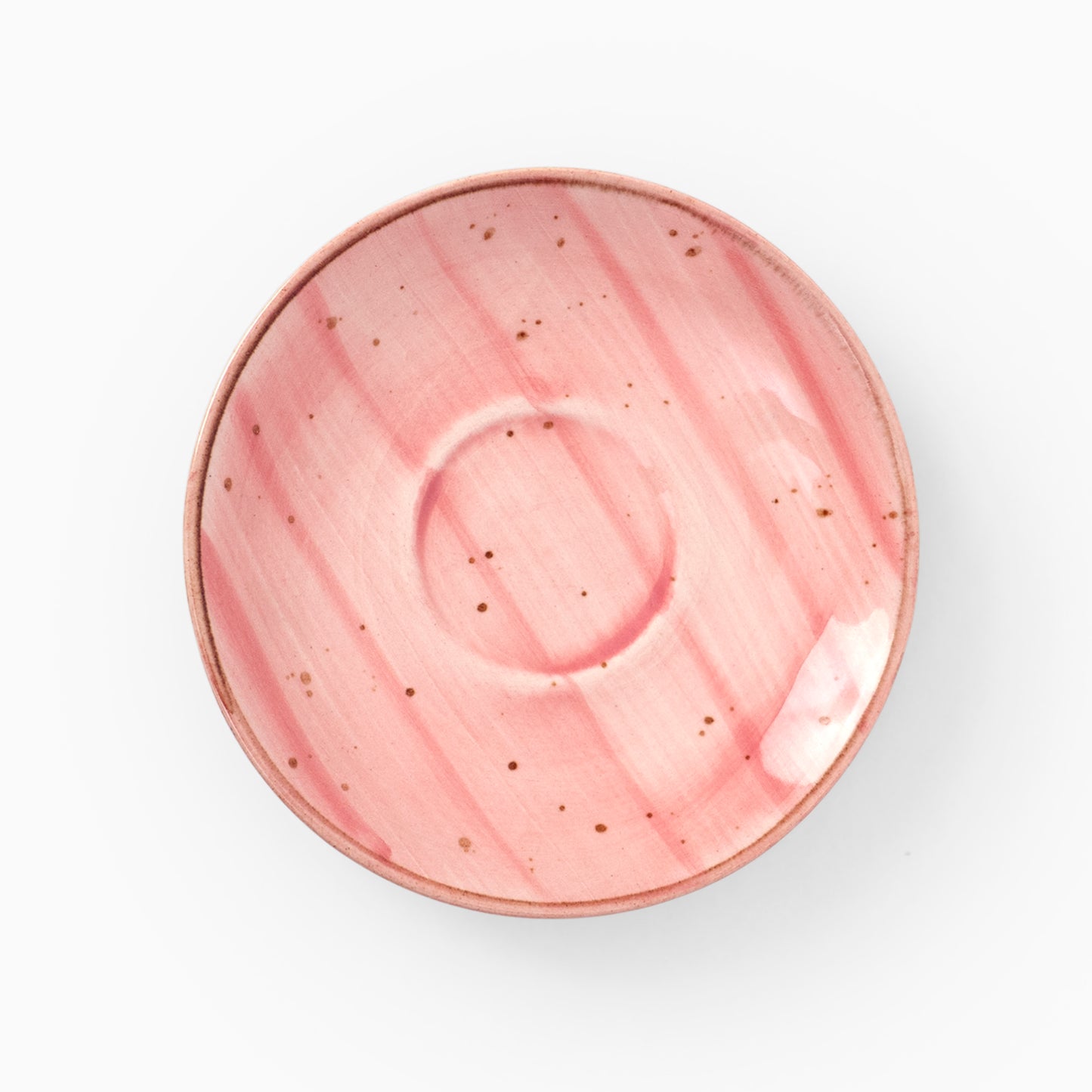 Soft Rose Cup & Saucer- Pink & White