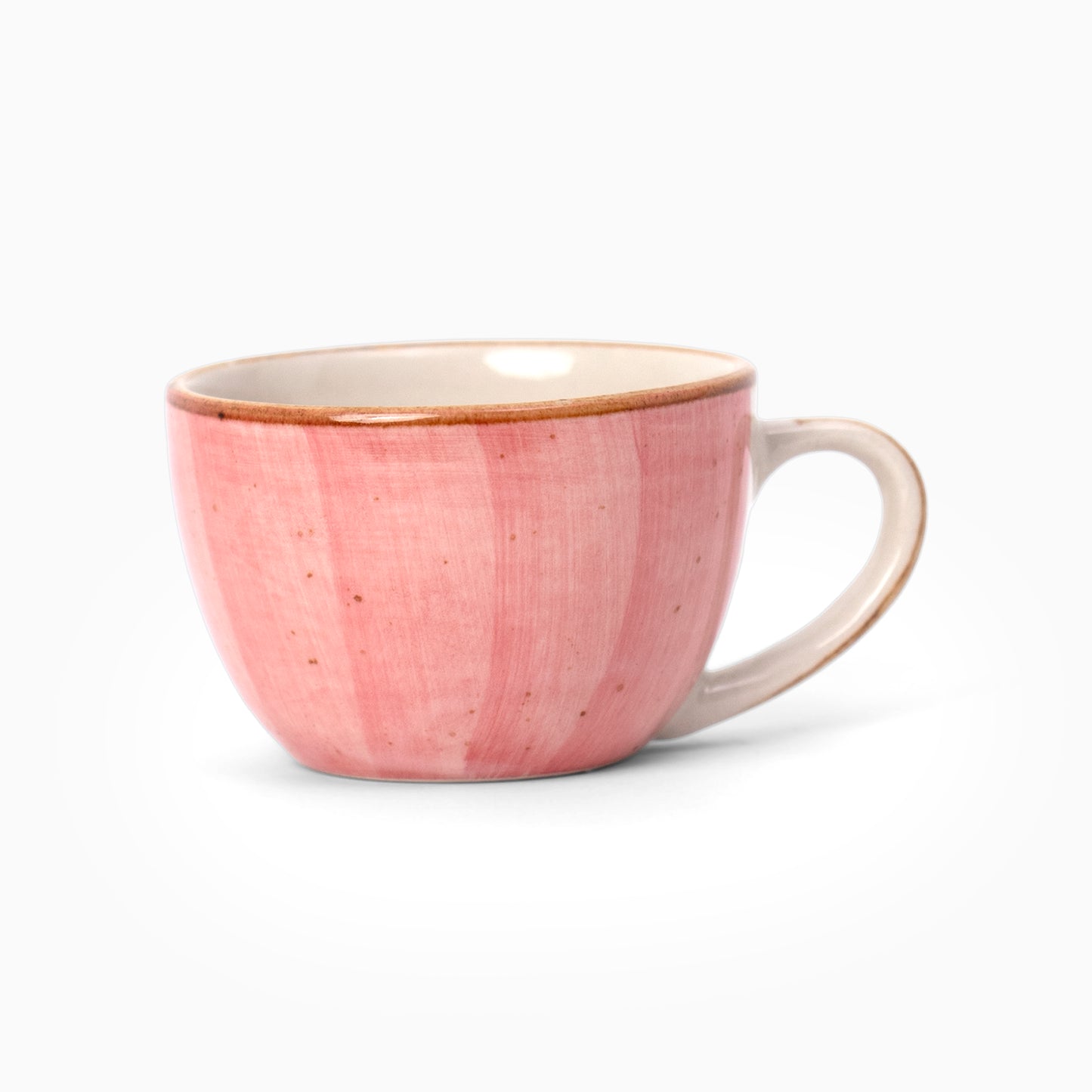 Soft Rose Cup & Saucer- Pink & White