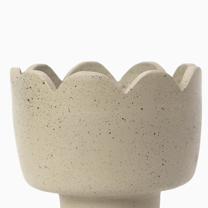 Warm Earth Terracotta Vase- Off-White