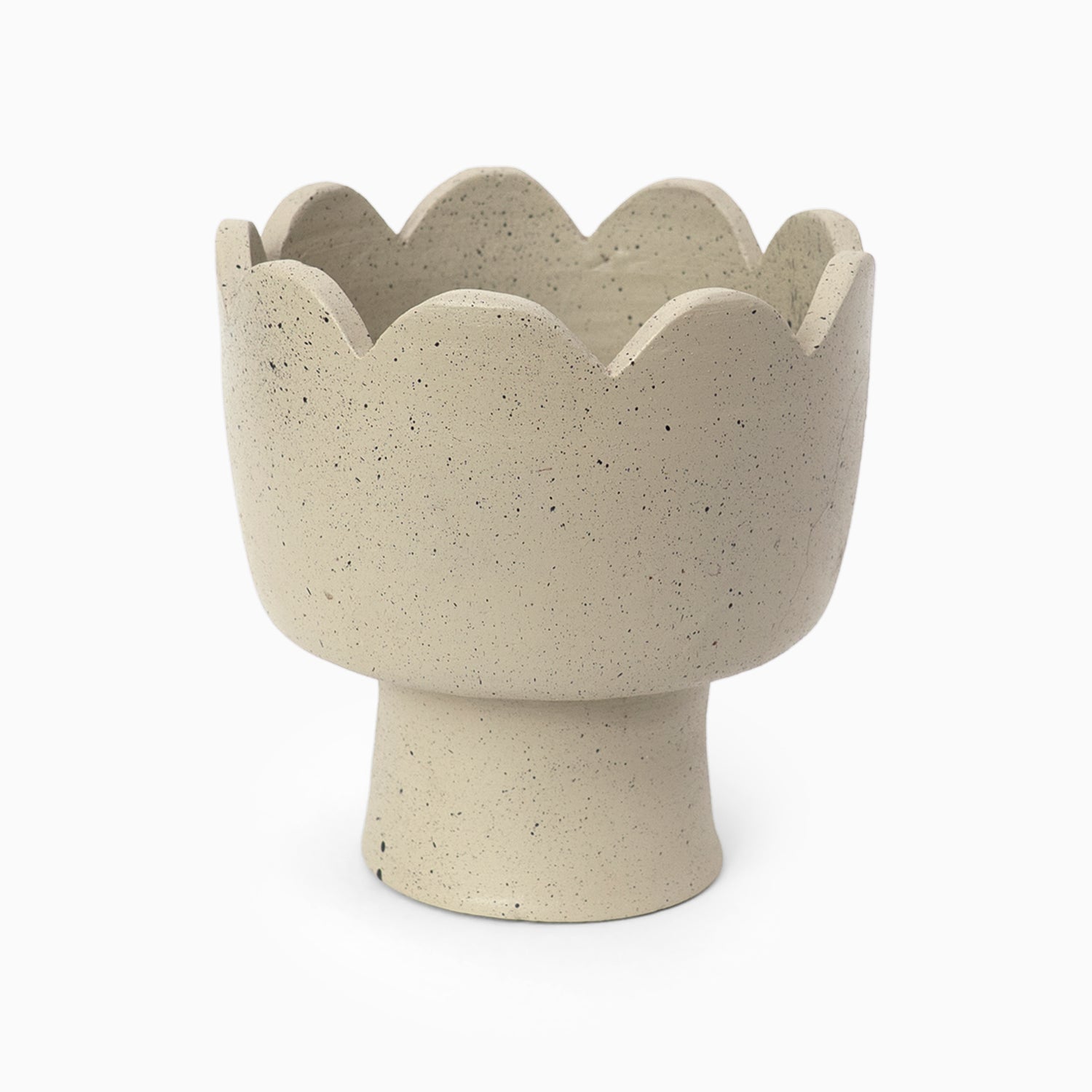 Warm Earth Terracotta Vase- Off-White