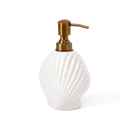 Pearl Seashell Bathroom Set- White