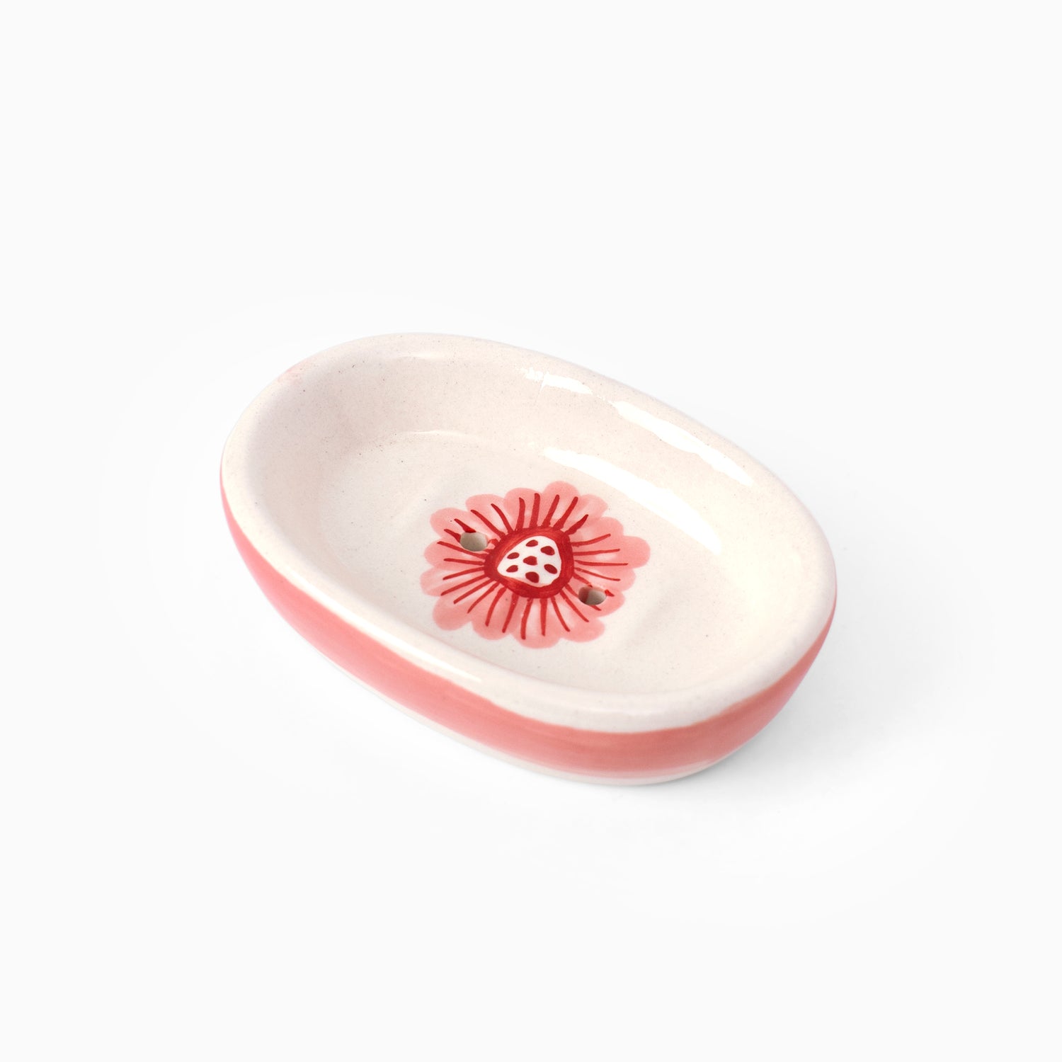 Blush & Briar Bathroom Set- Handpainted Blush & Briar