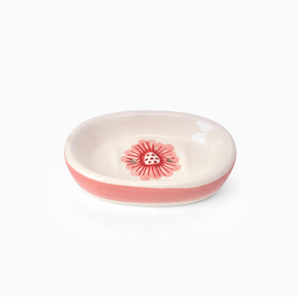 Blush & Briar Bathroom Set- Handpainted Blush & Briar