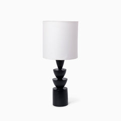 Noir Stack Table Lamp- Black - Table Lamp | haus & kinder