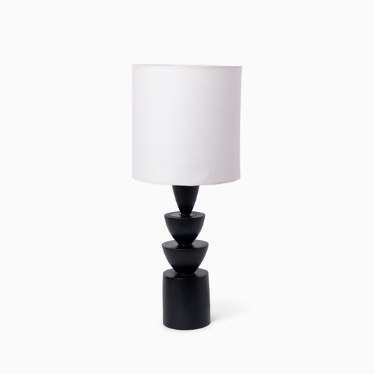 Noir Stack Table Lamp- Black