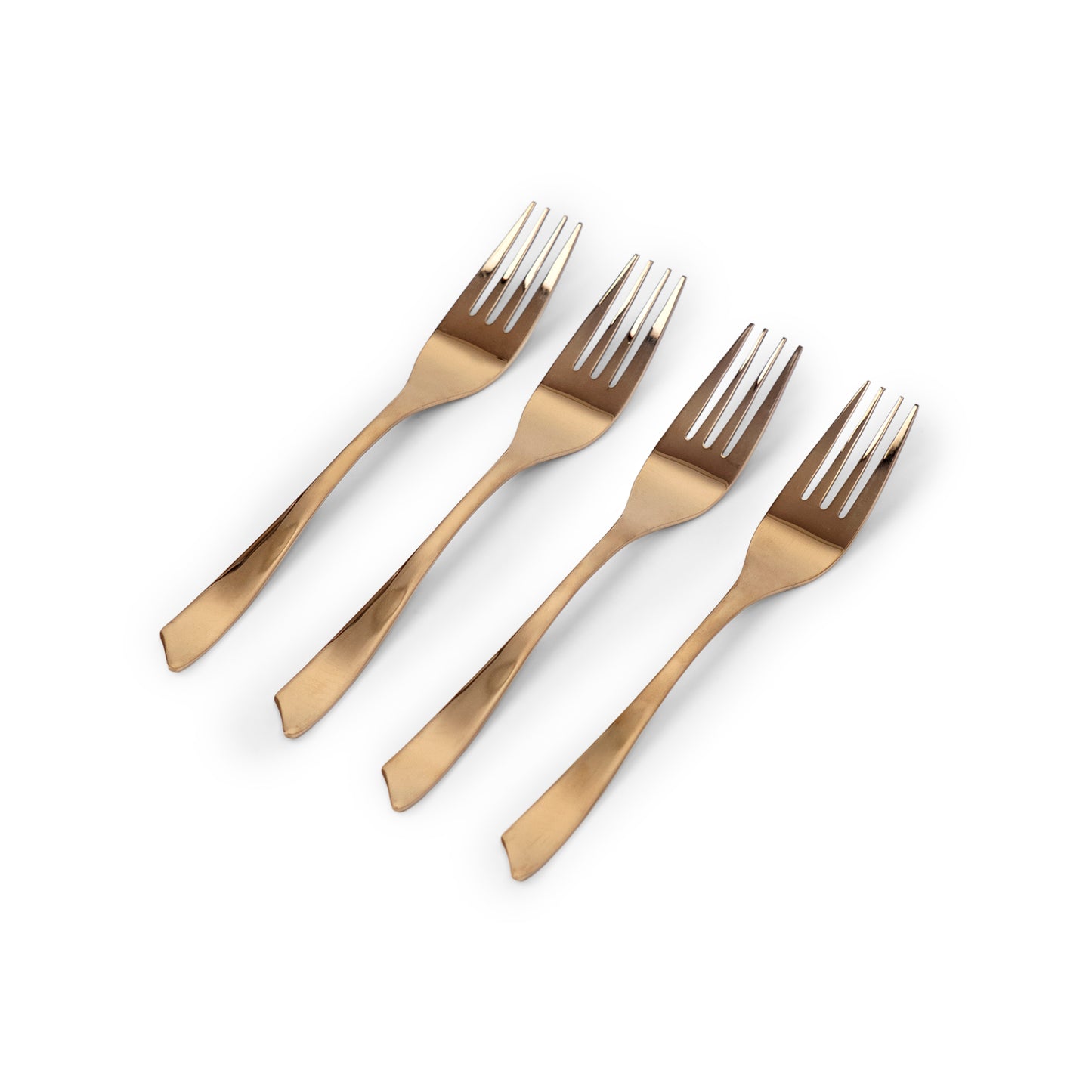 Champagne Gold Dinner Fork, Set of 4