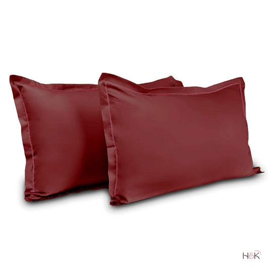 Satin Royale Crimson Velvet 300TC Satin 2 Pillow Cover