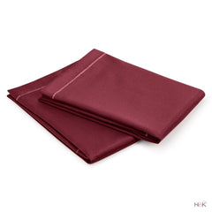 Satin Royale Crimson Velvet 300TC Satin 2 Pillow Cover - Pillow Covers | haus & kinder