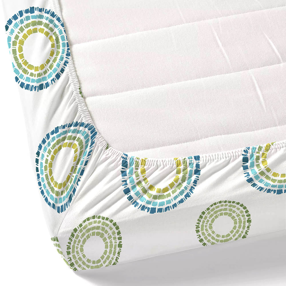 Radiant Circle 100% Cotton King Fitted Bedsheet, 144 TC