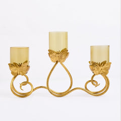 Metal Butterfly Tea Light Holder, Gold - Tea Light Holder | haus & kinder