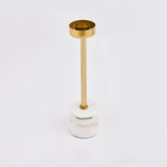 Marble Candle Holder Set of 2, Marble & Gold - Candle Holder | haus & kinder