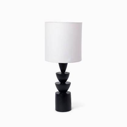 Noir Stack Table Lamp- Black