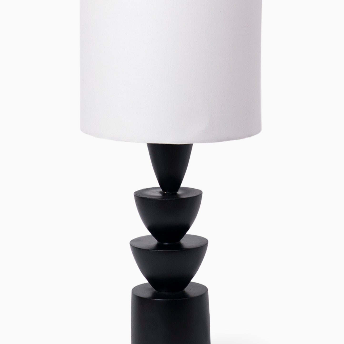 Noir Stack Table Lamp- Black