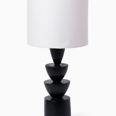 Noir Stack Table Lamp- Black - Table Lamp | haus & kinder