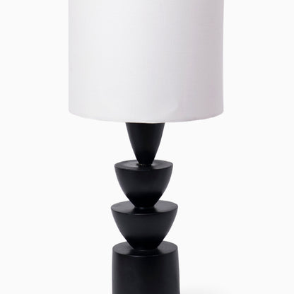 Noir Stack Table Lamp- Black