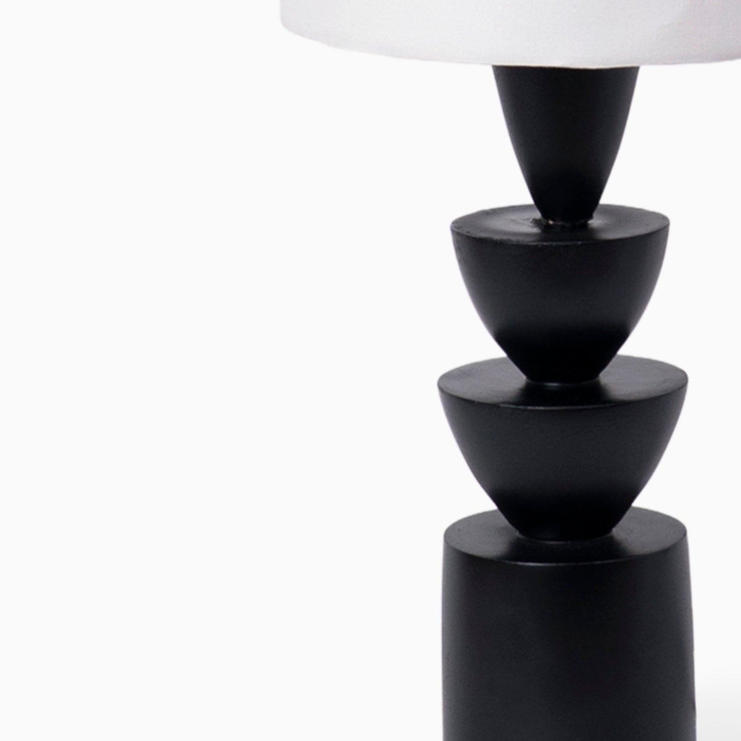 Noir Stack Table Lamp- Black