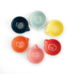 Ceramic Mixcolour Diya, Set of 6 - Diya | haus & kinder