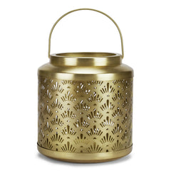 Gold Hurricane Pillar Candle Lantern, Gold - Pillar Candle | haus & kinder