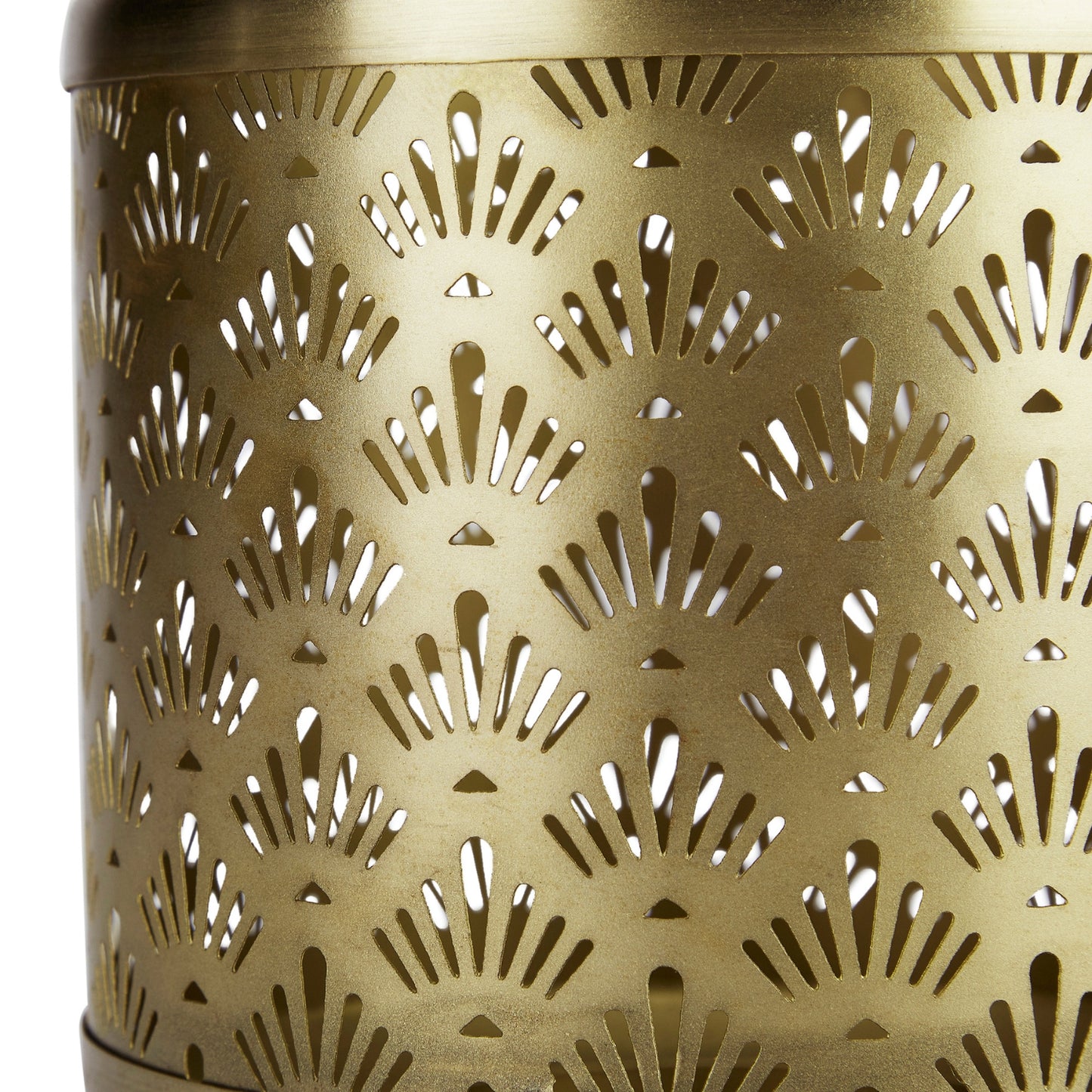 Gold Hurricane Pillar Candle Lantern, Gold