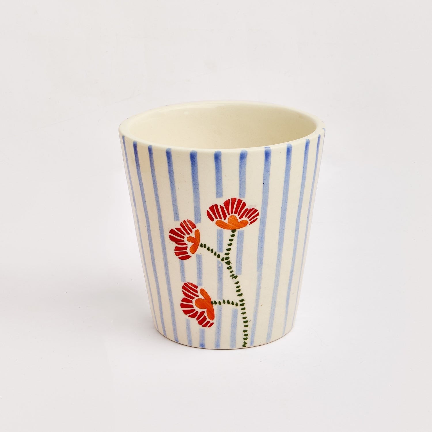 VM Collection Ceramic Handpainted Flower vase, Multicolor