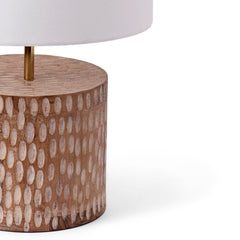 Woodland Halo Table Lamp- White Wash - Table Lamp | haus & kinder