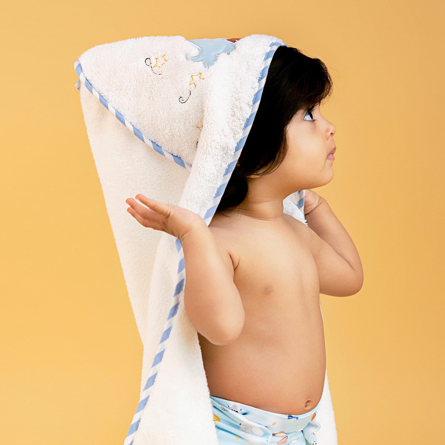 Baby Hooded Towel - White