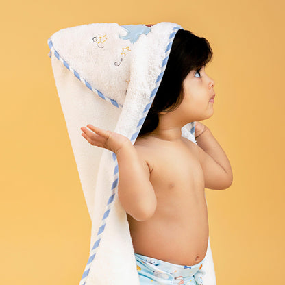 Baby Hooded Towel - White