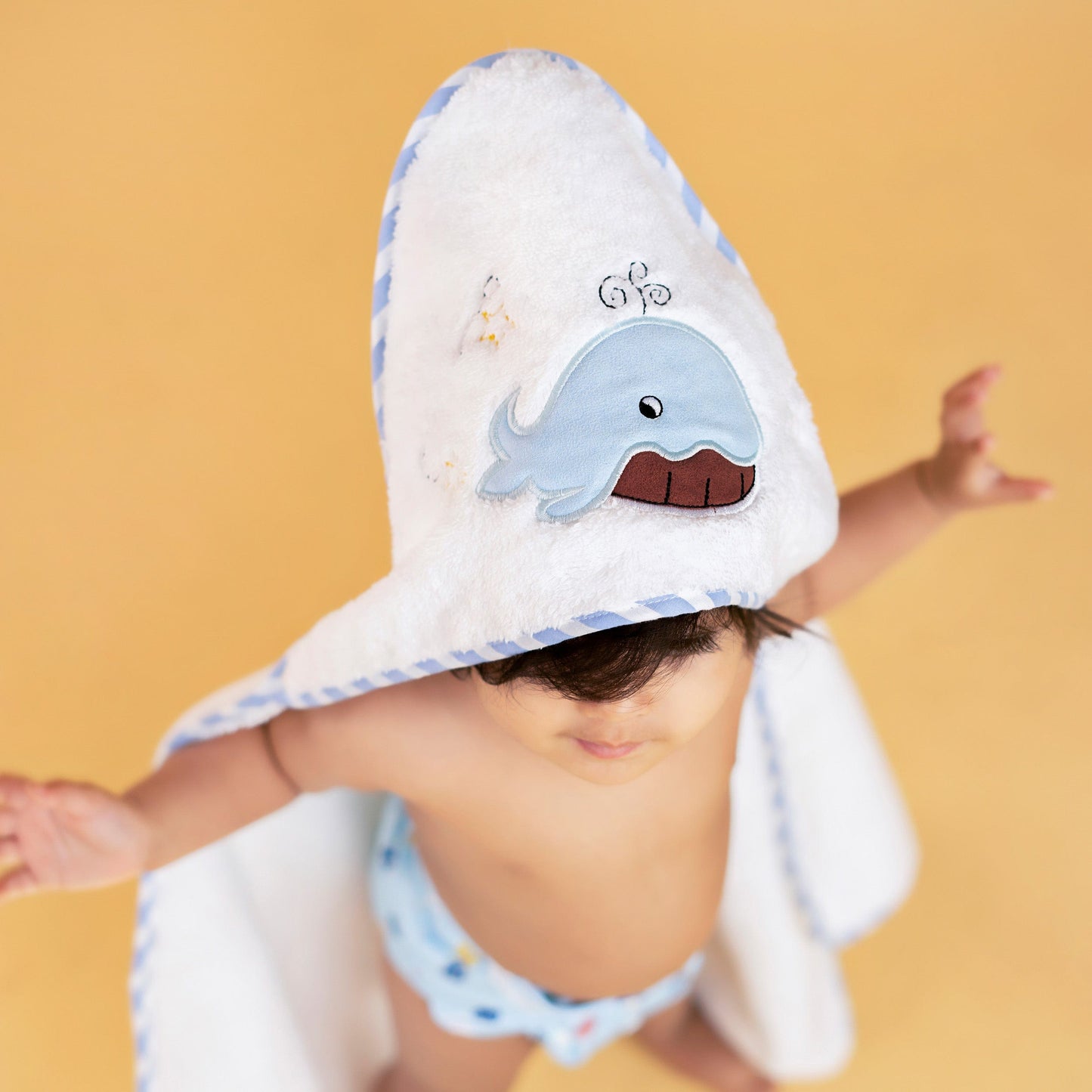 Baby Hooded Towel - White