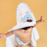 Baby Hooded Towel - White