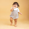 Delicate Pastle Onesie with Tee Grey 100% Cotton & 100% Machine washable