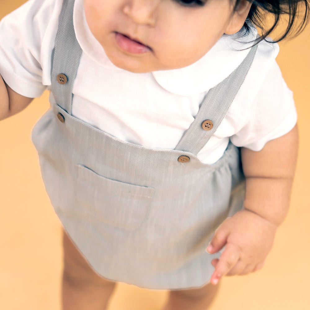 Delicate Pastle Onesie with Tee Grey 100% Cotton & 100% Machine washable