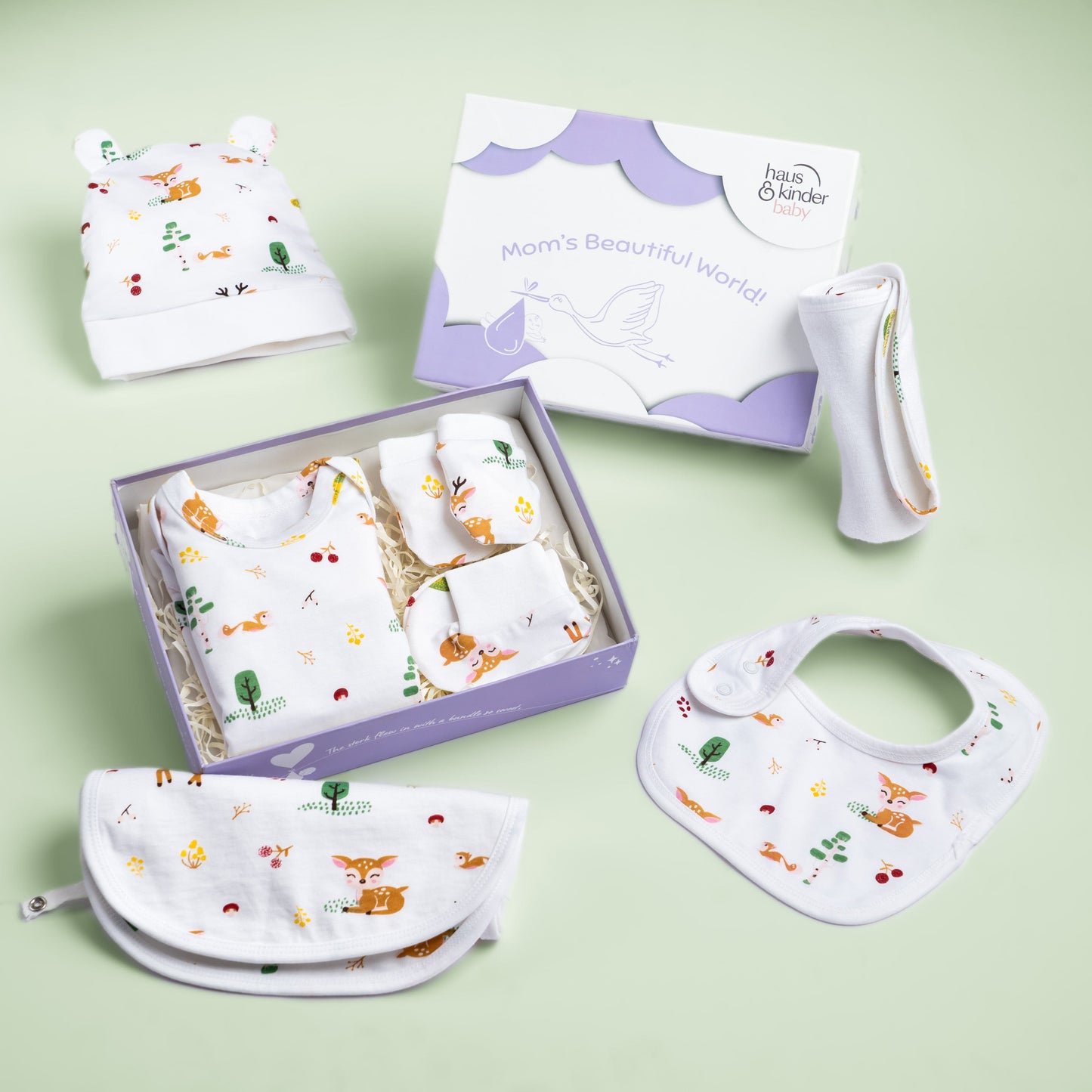 Adorable Attire Gift Set : Pack of 7 (Woodland Animal)