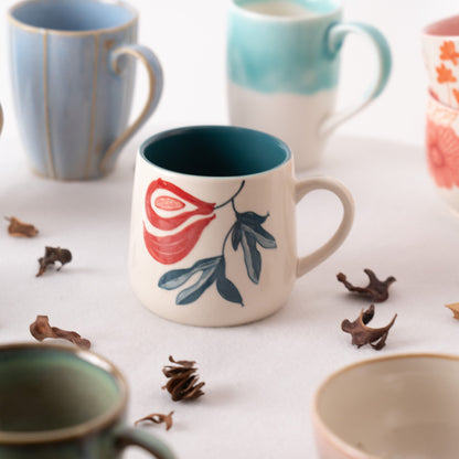 Fabled Fid Hand Painted Mug Set of2