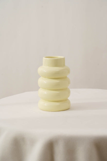 Cloudpop Soleil Ceramic Vase- Yellow