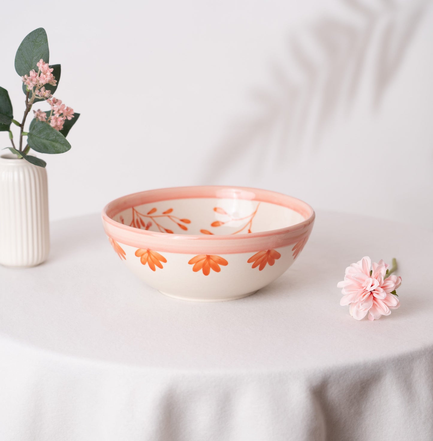 Blush & Briar Handpainted Serving Medium Bowl