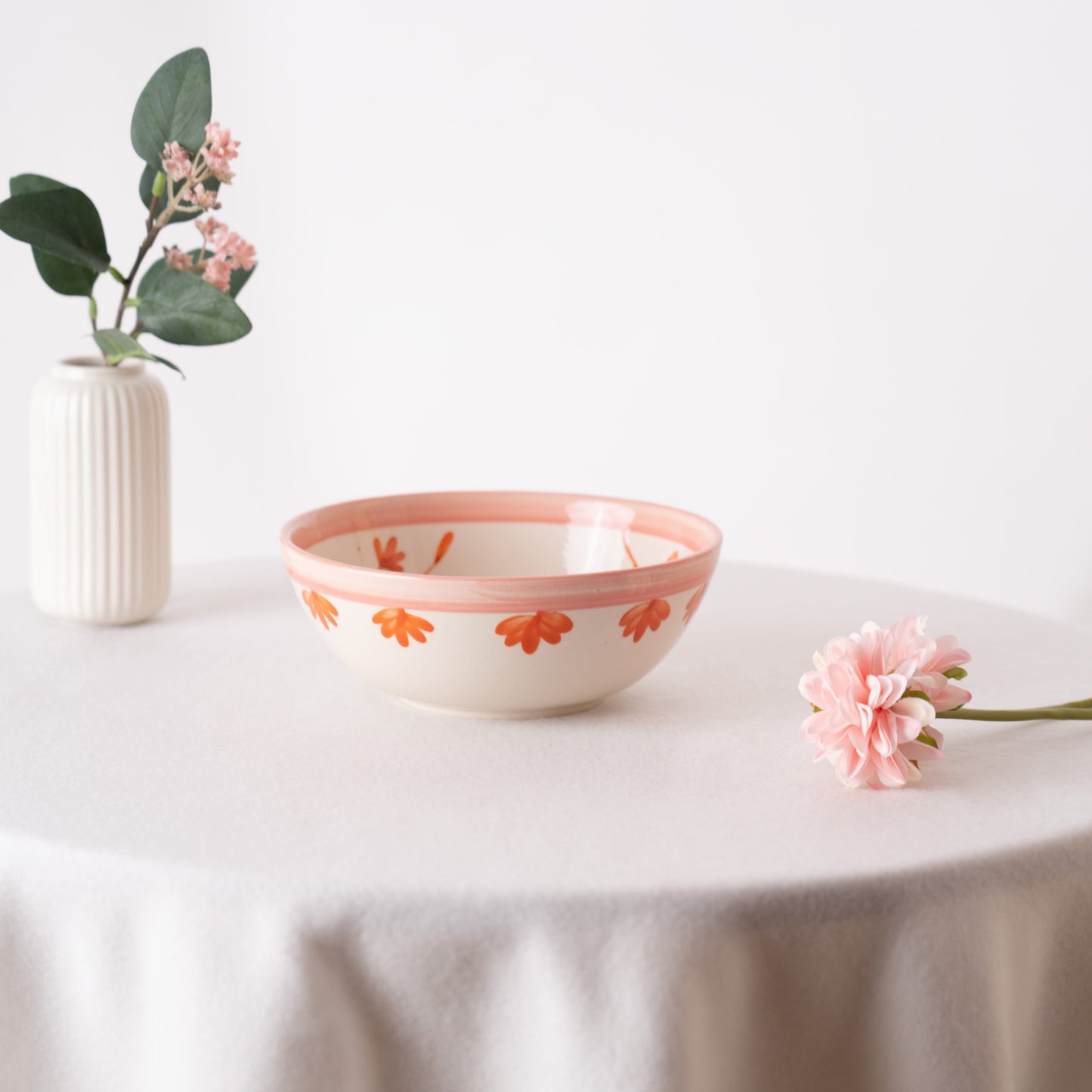 Blush & Briar Handpainted Serving Medium Bowl