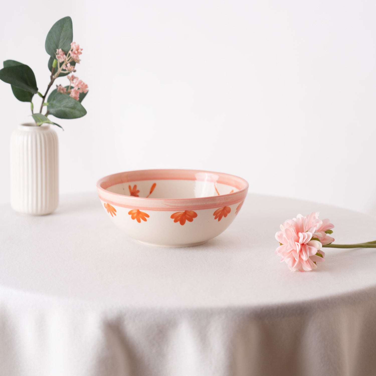 Blush & Briar Handpainted Serving Medium Bowl