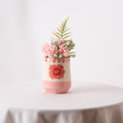 Blush & Briar Handpainted Vase