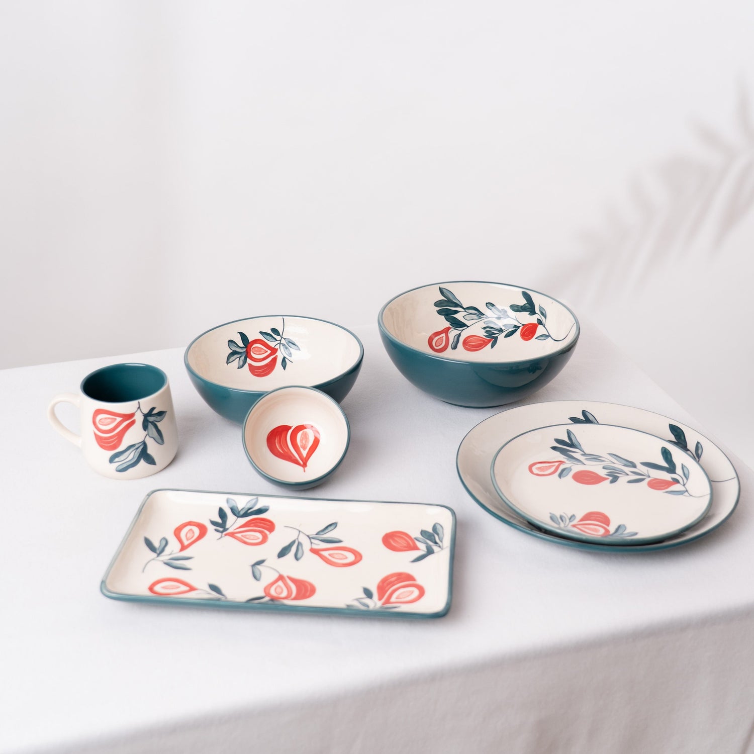 Fabled Fid Hand Painted Platter