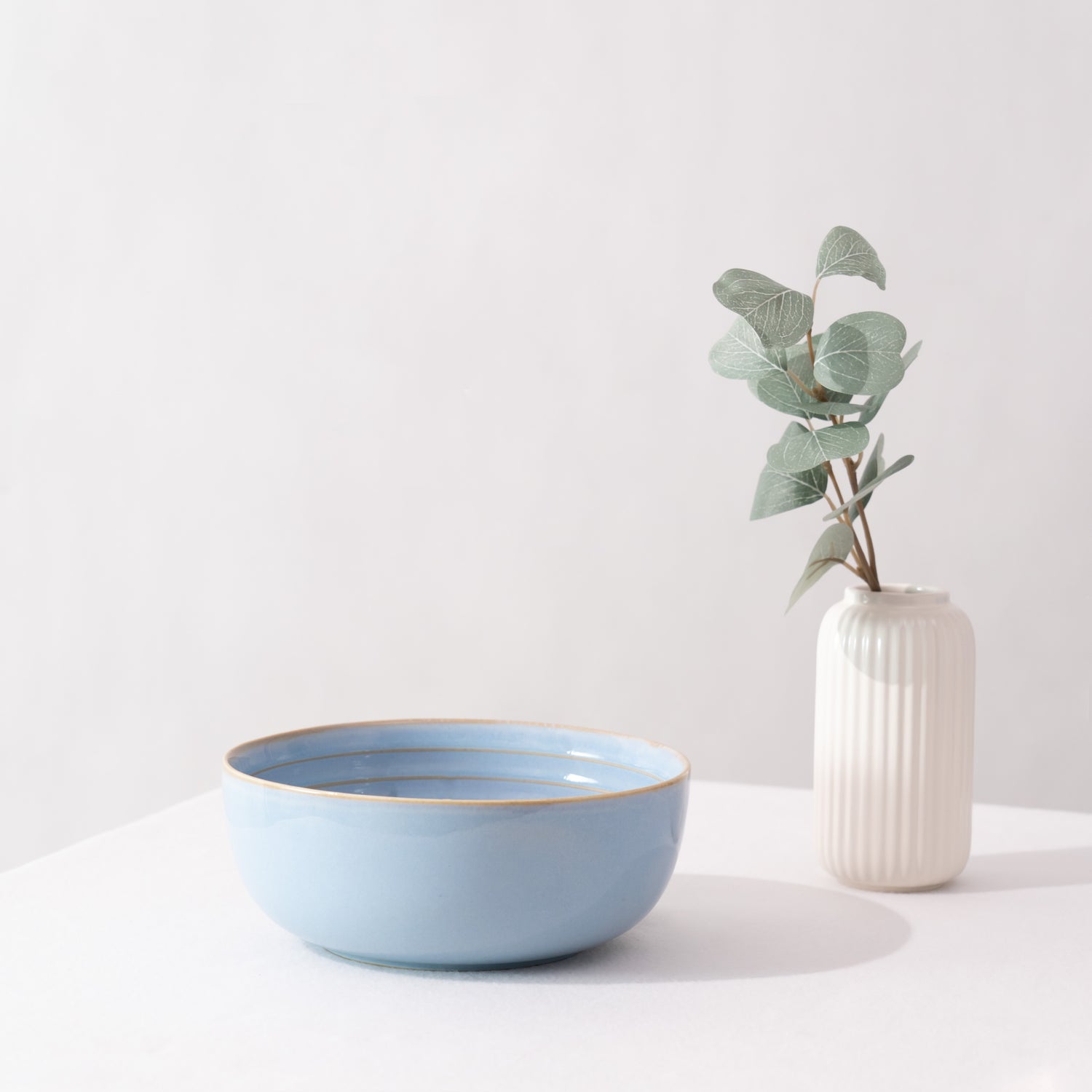 Nimbus Clay Serving Bowl - Sky Blue